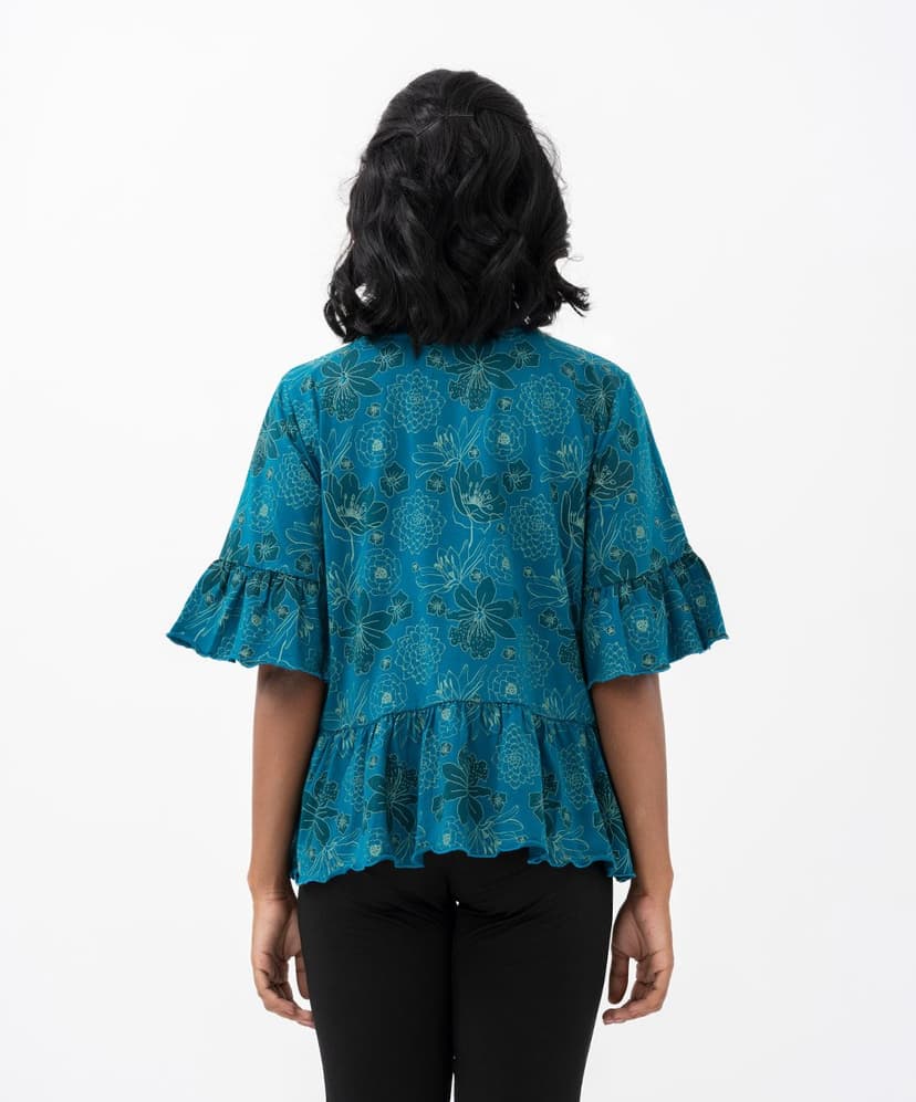 Blue Knit Tops for Women